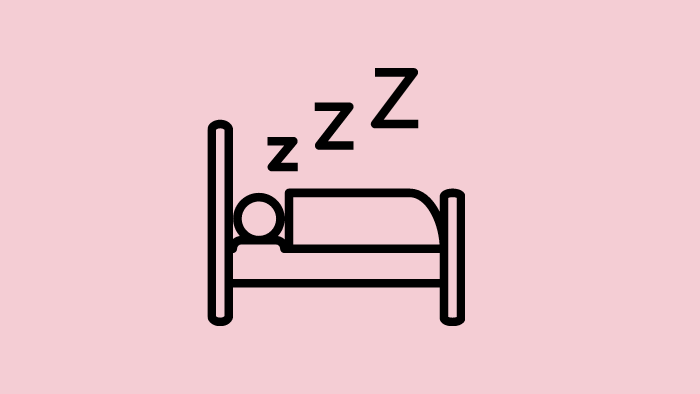 Icon of a person asleep