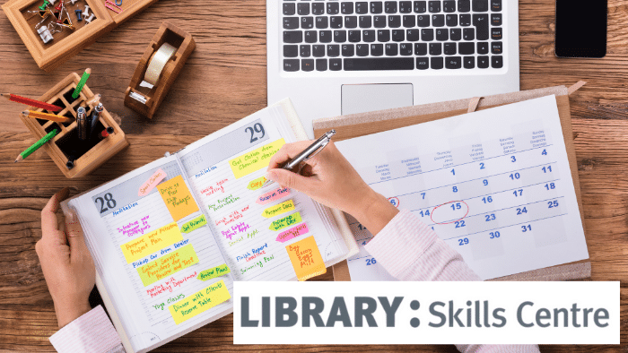 Picture of a diary and laptop