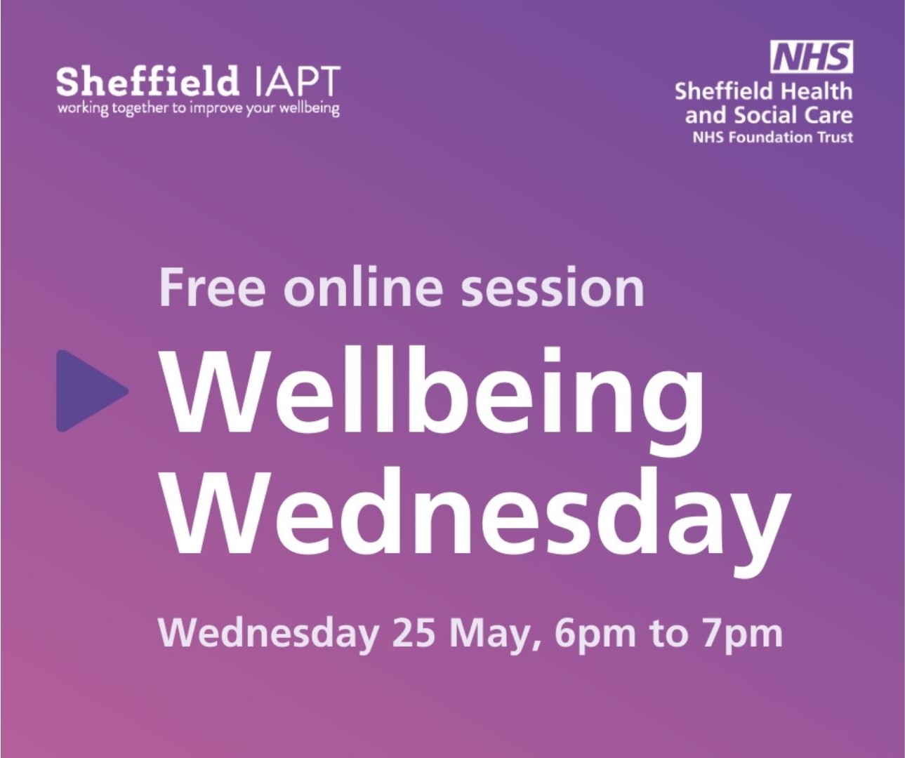 Wellbeing Wednesday IAPT Session