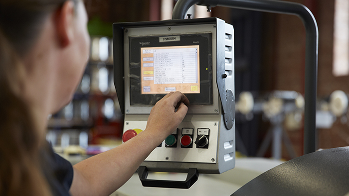 Machinery at the Gripple factory in Sheffield 