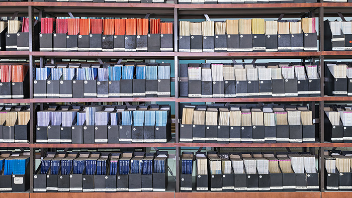 Academic journals in a library