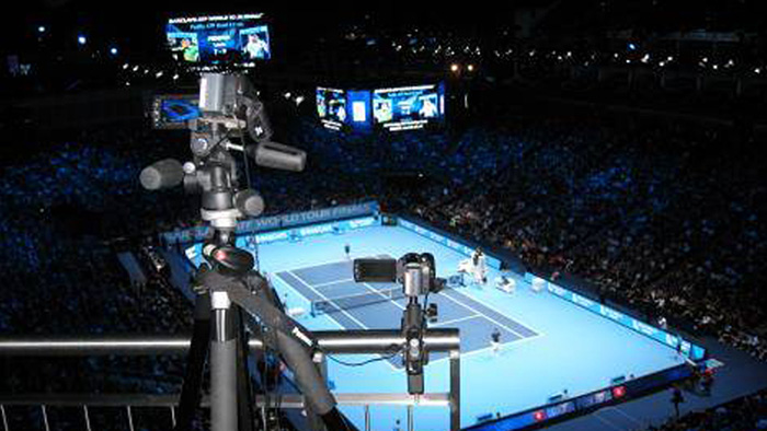 3D video analysis in use during a tennis match